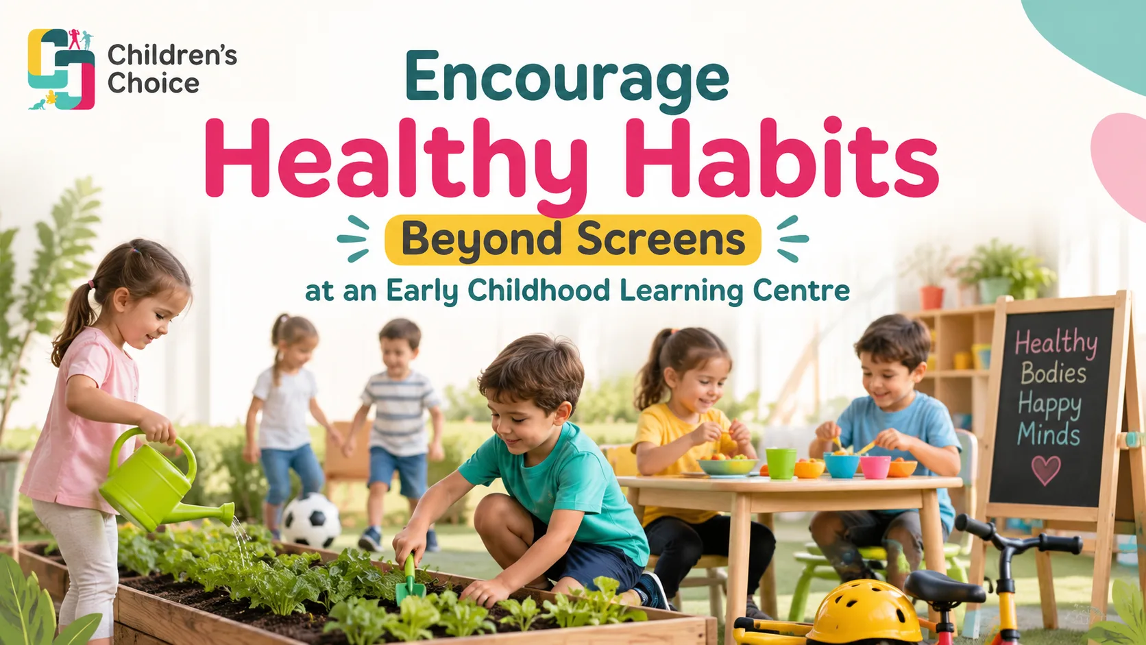 Encourage Healthy Habits Beyond Screens at an Early Childhood Learning Centre